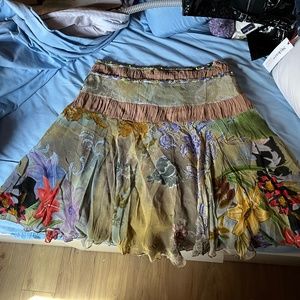 Colorful BoHo rayon skirt size 18
